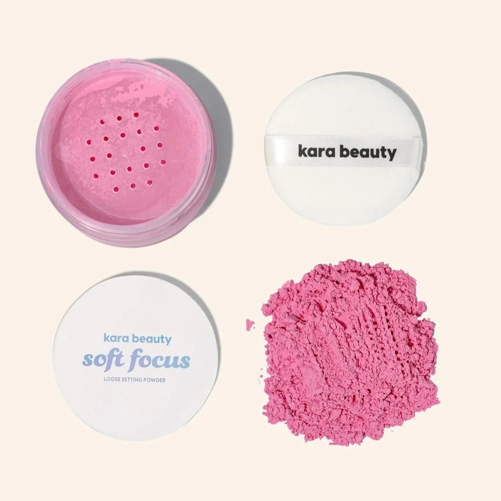 ✨Kara Beauty Translucent Pink Soft Focus Loose Setting Powder- Vegan, waterproof